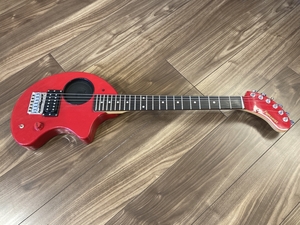 美品 FERNANDES ZO-3 フェルナンデス 赤色 アンプ内蔵 ミニエレキギター
