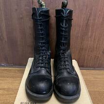 ドクターマーチン MADE IN ENGLAND Dr.Martens 14ホールブーツ スチールトゥ 黒 イングランド製 編み上げブーツ punk hardcore_画像2