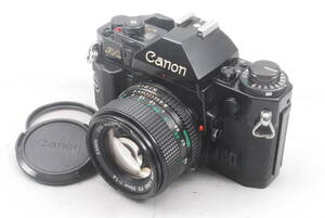 【シャッター鳴き無し】★キャノン・モルト新品交換済★ Canon A-1 #0079 + CANON LENS NEW FD 50㎜ f/1.4 #0123