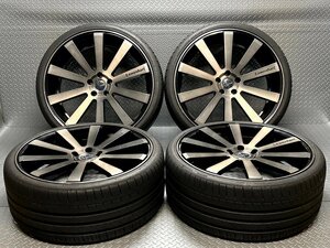 【中古】ハリアー アルファード Lowenhart LW10 22ｘ9J+38 5穴114.3 ファルケン アゼニスFK453 255/30ZR22 レーベンハート(23100014)