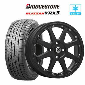 スタッドレスタイヤ ホイール4本セット MLJ エクストリーム -J(ジェイ) BRIDGESTONE ブリザック VRX3 155/65R14