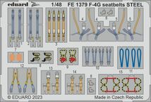 エデュアルド ズーム1/48 FE1379 F-4G Phantom seatbelts for Meng Model kits_画像1