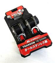 ★未使用品 タイトジャパン コンパクト収納式タイダウン 2本組 TRANSOM TIE DOWN TIGHT JAPAN★P5_画像1