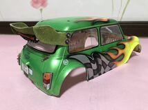 Mシャーシ用　タミヤ　ミニクーパー　ドラッグカー　ラジコンボディ　TAMIYA MINICOOPER DRAG CAR_画像7