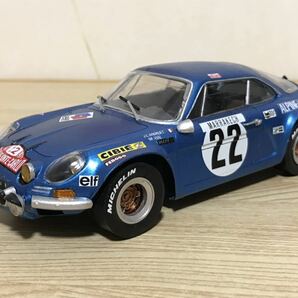 送料無料　当時物　1/24 アルピーヌ ルノー A110 ラリーカー　プラモデル完成品　ALPINE RENAULT RALLY CAR 旧車