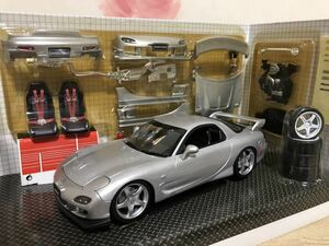 送料無料　当時物　1/24 マツダ RX-7 FD3S ミニカー ブリスター未開封 ホットワークス HOTWORKS RACING MAZDA SPEED インターアライド