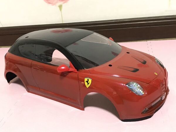 送料無料　未走行　Mシャーシ用　タミヤ　アルファロメオ ミト　フェラーリ599仕様　ラジコンボディ TAMIYA ALFA ROMEO MiTo FERRARI