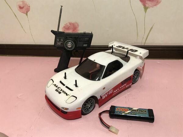 送料無料　1/10 タミヤ ラジコン車体 フタバ メガテックジュニア プロポ セット まとめて RX-7 TAMIYA FUTABA MEGATECH JUNIOR