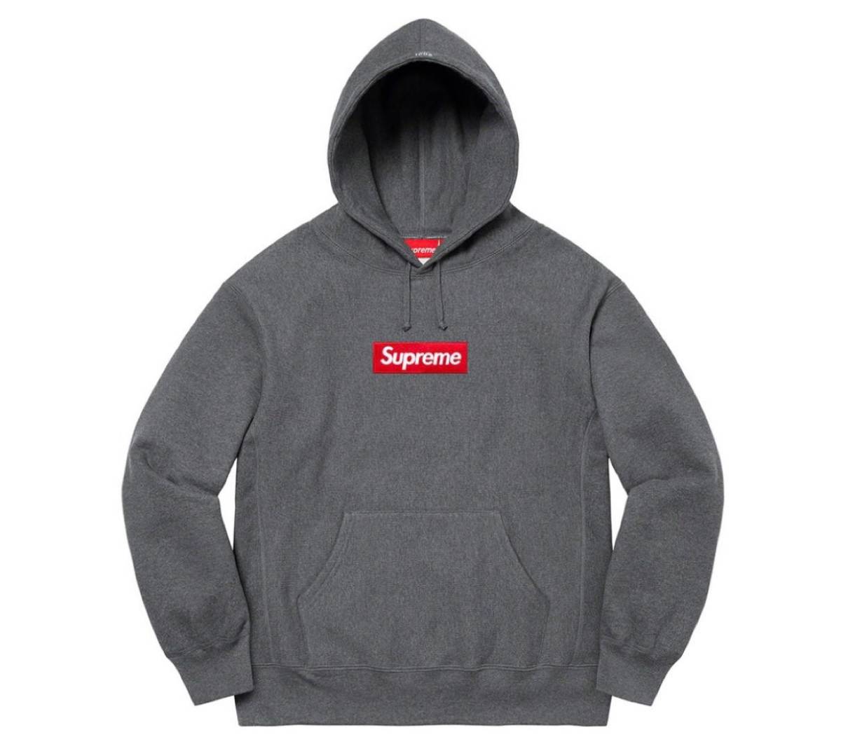 新品未開封 Supreme Box Logo Hooded Sweatshirt Charcoal ( L ) 21FW