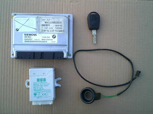 ★ BMW E36/7 Z3 後期 ロードスター DMEコントロールユニット 7500255 エンジンコンピューター EWSユニット 4101593 8364710 キー ★ CL20 