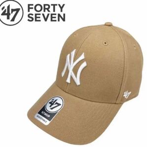 47 フォーティーセブン キャップ 帽子 NY キャメル ヤンキース　キャップ帽子