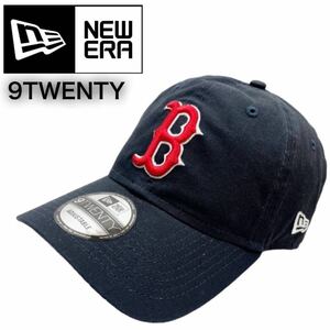 ニューエラ キャップ 帽子 9TWENTY 920 コットン素材 柔らか レッドソックス ネイビー 野球チーム MLB ロゴ NEWERA 9TWENTY 新品