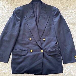  tailored jacket двойной жакет темно-синий блейзер Takeo Kikuchi 