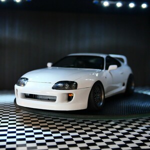 タミヤ　トヨタ　スープラ　A80 1/24 組立済みプラモデルジャンク品　TAMIYA TOYOTA SUPRA suports car series