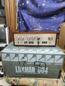 奇跡超美品！フルレストア！完動超美品！LUXMANプリメインアンプL-504