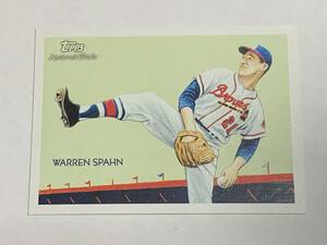 WARREN SPAHN 2010 TOPPS NATIONAL CHICLE #214 BRAVES 即決