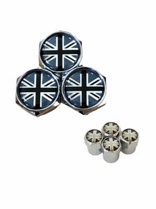 M vehicle inspection "shaken" conform England national flag air valve cap number plate bolt cover Land Rover Discovery Defender m