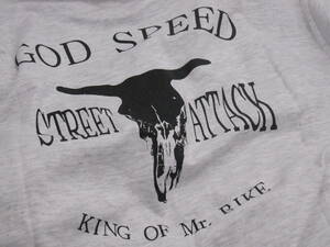 ★GODO SPEED ★ STOREET ATTACK KING OF 【MR.BIKE】Tシャツ薄いグレー色Ｌ★長期保管品★貴重品★ 