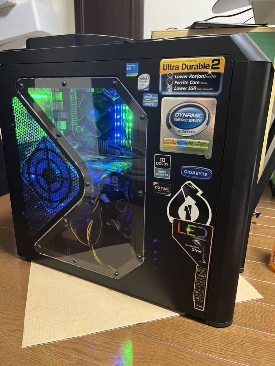 自作ゲーミングデスクトップPC/Win11Pro/M.2SSD256GB+2TB/16GB/i7-4790