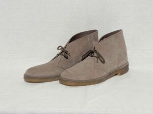 【美品】英国製 Clarks デザートブーツ スウェード サイズUS7 25cm イングランド