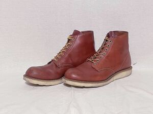 【RED WING 8166】レッドウィング プレーントゥ ワーク ブーツ 9 1/2 D 約27.5cm 2008年