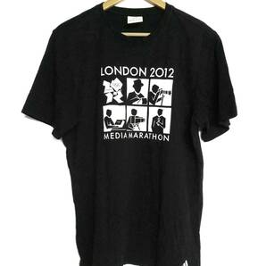 アディダス adidas 2012 ロンドンオリンピック 記念 報道 Tシャツ 黒 ブラック O メンズ オリンピック 五輪 ロンドン スポーツ シャツ