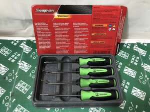 中古品 ハンドツール ★Snap-on スナップオン 4pc ピック＆フックツールセット：グリーン SGASA204CG 自動車 オートバイ ITSM4RFSDHWG