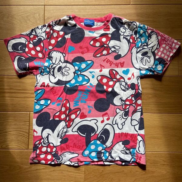 ディズニー ディズニーリゾート TDR ミッキー ディズニーランド 半袖Tシャツ ミッキーTシャツ 総柄