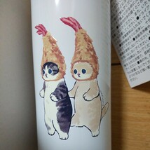 新品 モフサンド ランチセット (お弁当箱、水筒、お箸、巾着) サメにゃん&ダブルえび天にゃん_画像5