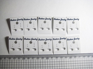  earrings * cardboard *10 pieces set * addition possibility 