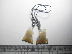  natural stone ..* goldfish strap *2 pcs set *309