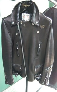 Lewis Leathers　リアルマッコイズ　ライトニング　36 ディアスキン レザーライダース ライダースジャケット