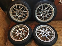 BBS　17インチホイール　4本セット　BMW純正？　8J×17H2　215-45R-17　PCD120_画像1