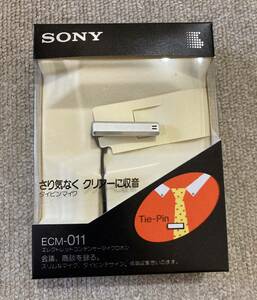 新品未使用 SONY ECM-011 コンデンサピンマイク昭和レトロ カセットCASSTTE ウォークマン ポータブル 山下達郎 シティポップ 配信