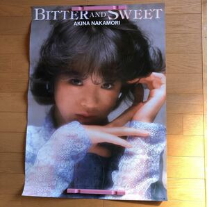 NA3726N450 中森明菜 ポスター BITTER AND SWEET 約51.5㎝×71.5㎝の画像1