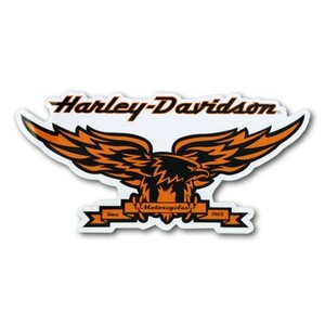 ステッカー バンパーデカール HARLEY-DAVIDSONハーレーダビッドソン オレンジイーグル HDS-410 アメリカン雑貨