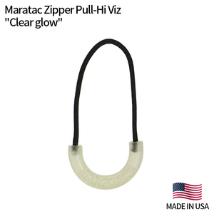 Maratac Zipper Pull-Hi Viz マラタック ジッパープル 3個入り （クリアグロウ）W3×D1.8cm ルー