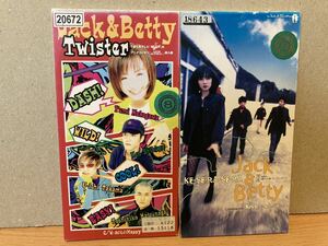 美盤 8cmCD 2枚★LET'S ぬぷぬぷっ OVA　OP＋挿入歌★Jack＆Betty /Twister c/w おいしいHappy+kESERA-SERA c/w Kissをされちゃうと