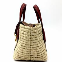 1円 【新品同様・新作】Tory Burch トリーバーチ ショルダーバッグ ハンドバッグ 2way カゴ ストロー レディース メンズ_画像5