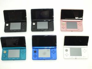 n1995 【ジャンク】 任天堂 NINTENDO 3DS まとめ6台セット CTR-001 本体のみ [034-231028]