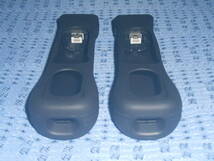 Wiiモーションプラス センサーアダプター(Wiiリモコン用)２個セット シリコンカバー(リモコンカバー)付き 黒２個 RVL-026 任天堂 Nintendo_画像3