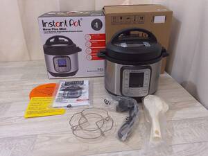 10418PS23【未使用】【国内正規輸入品】マルチ電気圧力鍋 Instant Pot(インスタントポット) 1台7役 Nova Plus Mini 3.0L ブラック ISP1003