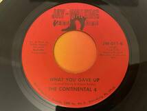 THE CONTINENTAL 4 / DAY BY DAY & WHAT YOU GAVE UP SOUL 45 人気盤 試聴_画像2