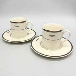 【17590】renoma PARIS カップ&ソーサー ペアセット コーヒー ティー カップ レノマ ブランド食器 洋食器 茶器 中古 梱包60サイズ