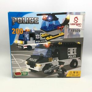 [16237]LOONGON Police block 200 piece all piece number not yet verification China imported goods junk Kids toy collection packing 80 size 