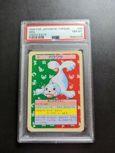 PSA 8 ポケモンカード　トップサン　パウワウ　裏面緑　ポケットモンスター