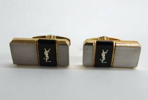 Yves Saint Laurent イヴサンローラン YSL ロゴ カフス 紳士 メンズ アクセサリー スーツ小物 ファッション小物 服飾小物 