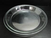 iwaki 岩城硝子 皿 プレート 大皿 盛皿 丸皿 耐熱ガラス 食器 直径25㎝ 高さ3.5㎝_画像1