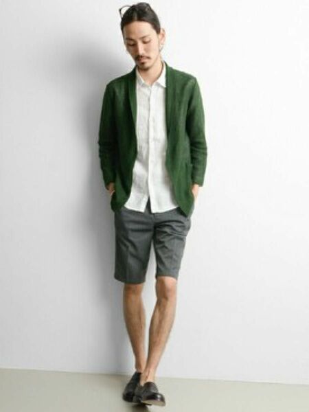 アーバンリサーチ t/c twill slim shorts S グレー