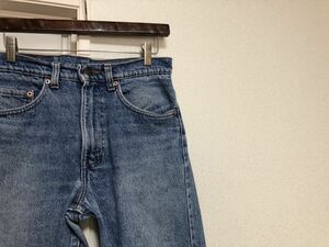 90年6月90sヴィンテージMADE IN USAアメリカ製Levi's リーバイス505-4891デニムパンツ ボタン裏532表記W31実測W78cmL67cm赤タブ欠損